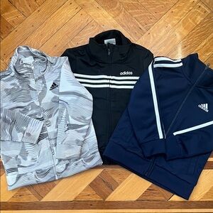 Adidas Trio Track Jacket Collection - Black, Navy, Gray